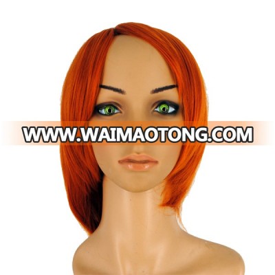 Wigs New Fashion Women Party Cosplay Short Straight Orange Mixed Sexy Full Wig