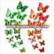 Hot selling PVC 3d decoration butterfly wall sticker wholesale price