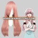 High Quality 60cm Medium Long Straight Pink Synthetic Anime Wig Cosplay Hair Wig